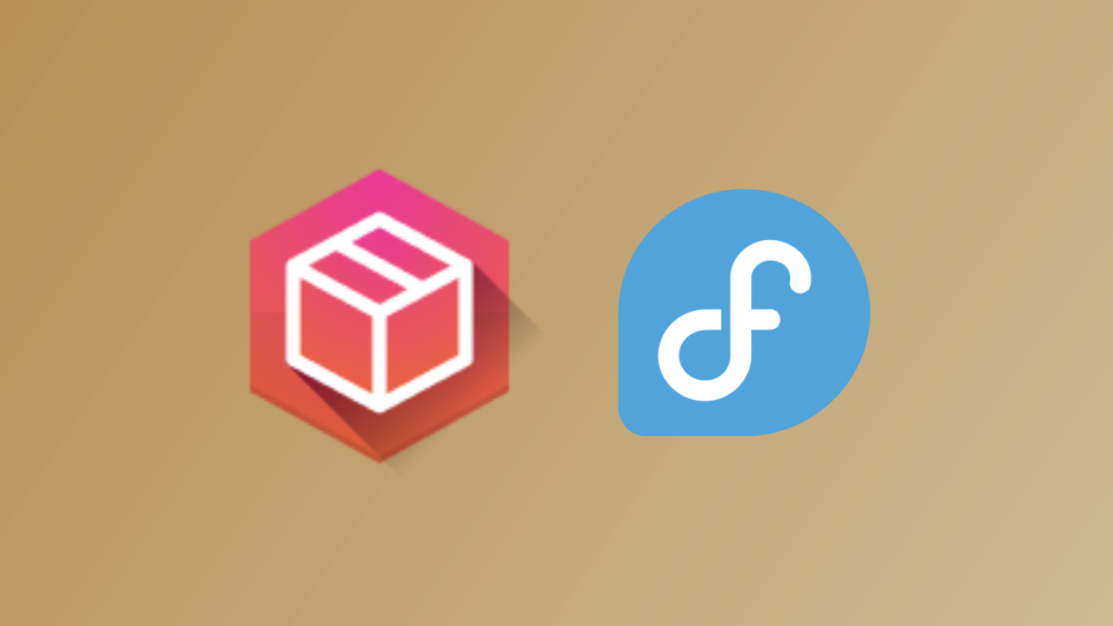 Logos de dnfdragora y Fedora