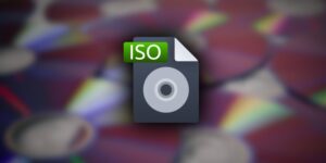 Un icono de archivo ISO